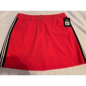 Womens NWT $59.99 Slazenger Skorts Pink w/ black & white stripes size 8